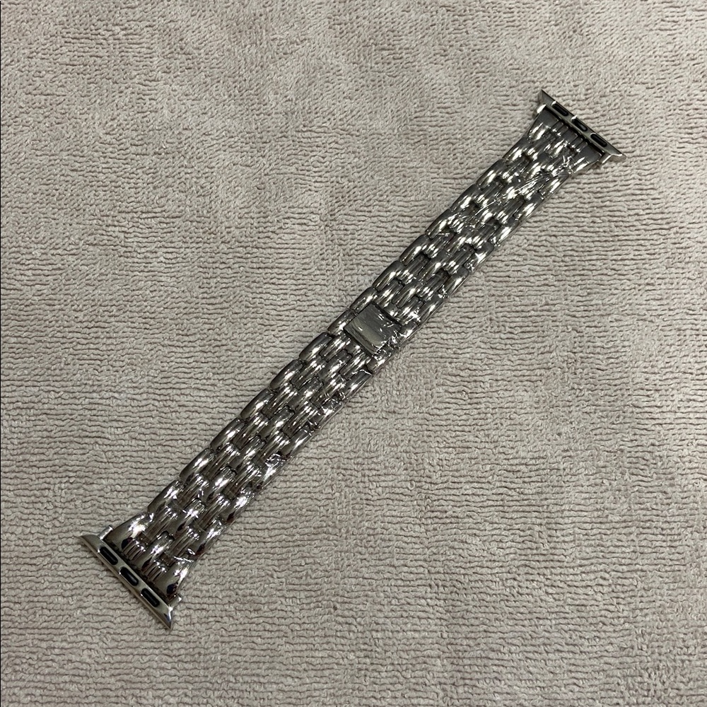 Charlotte Silver Tone Apple Watch Band